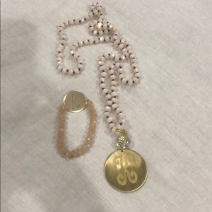 Initial “K” Statement Jewelry Bracelet/Necklace